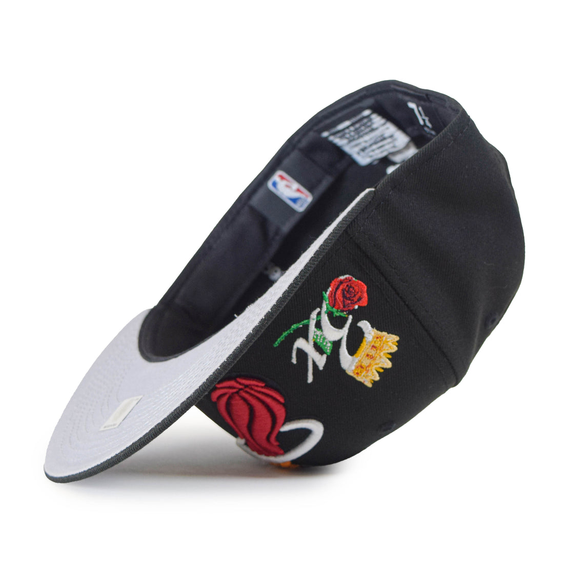 New Era 59Fifty Fitted Cap: Miami Heat [Crown Champs]