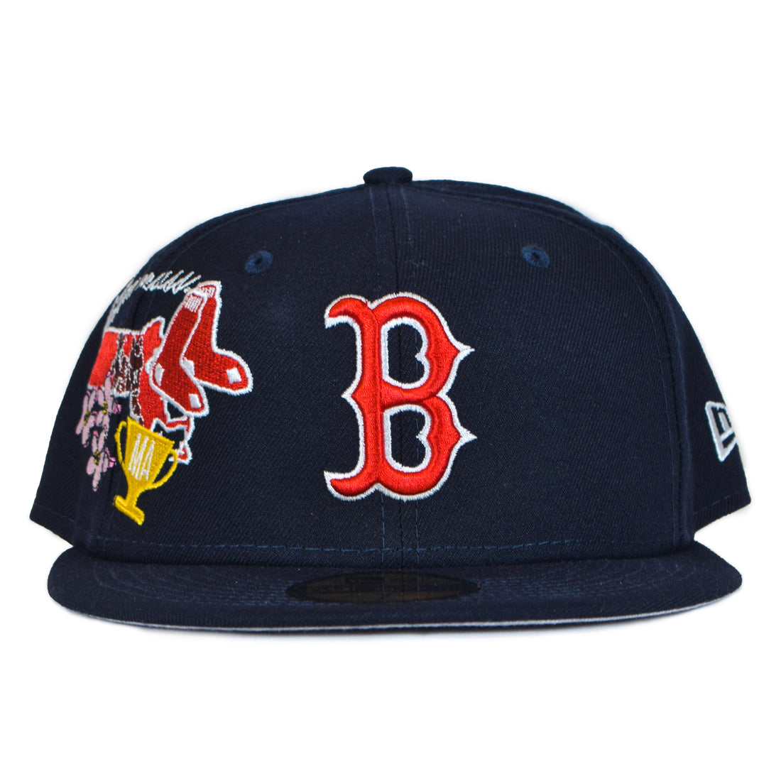 New Era Boston Red Sox "State Patch" 59Fifty Fitted - Navy/Red B