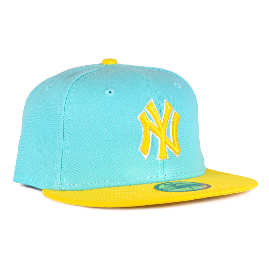 New Era New York Yankees 59 Fifty Fitted - Mint/Yellow