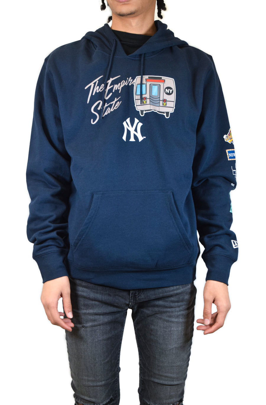 New Era New York Yankees Subway Hoodie - Navy/ White