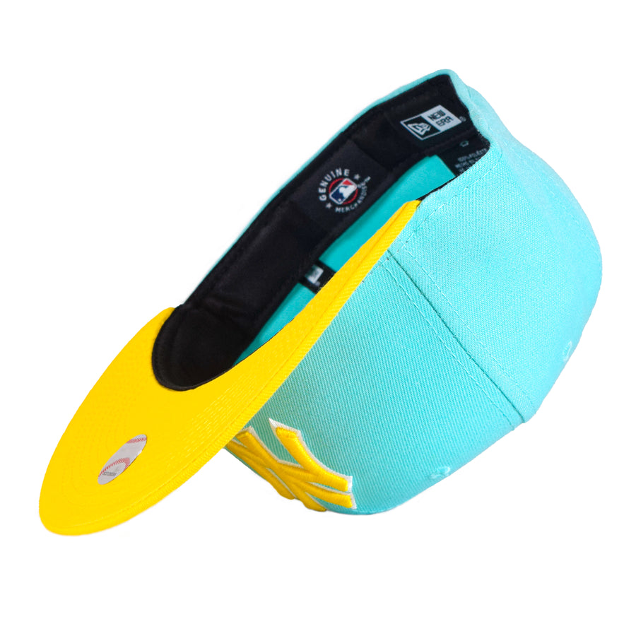 New Era New York Yankees 59 Fifty Fitted - Mint/Yellow