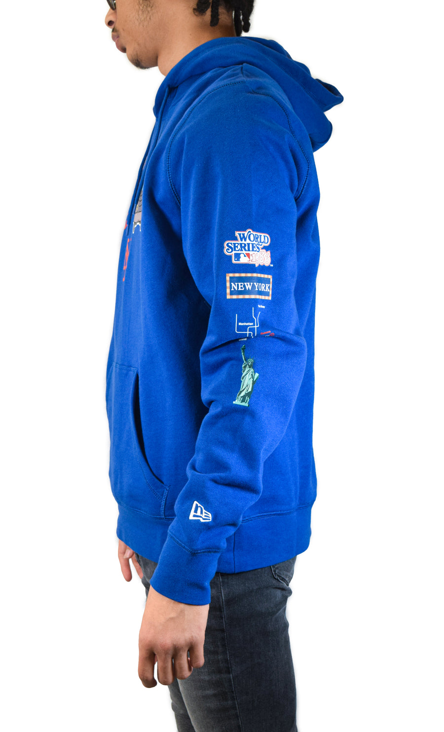 New Era New York Mets Subway Hoodie - Blue/Orange