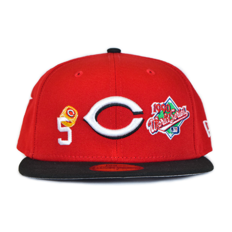 New Era Cincinnati Reds 2Tone "5 Rings 59Fifty Fitted - Red/Black