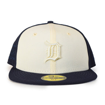New Era Detroit Tigers "Tonal 2Tone" 59Fifty Fitted - Cream/Navy