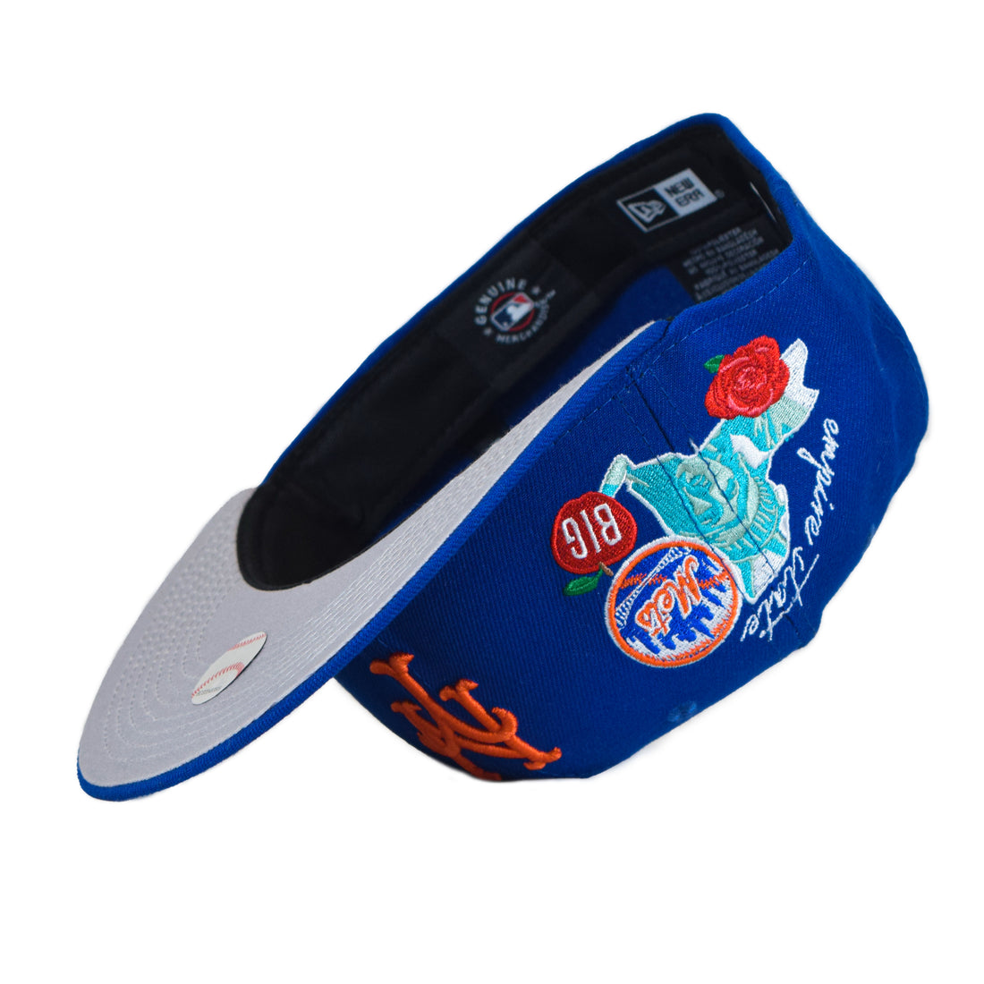 New Era New York Mets "State Patch" 59Fifty Fitted - Blue/Orange