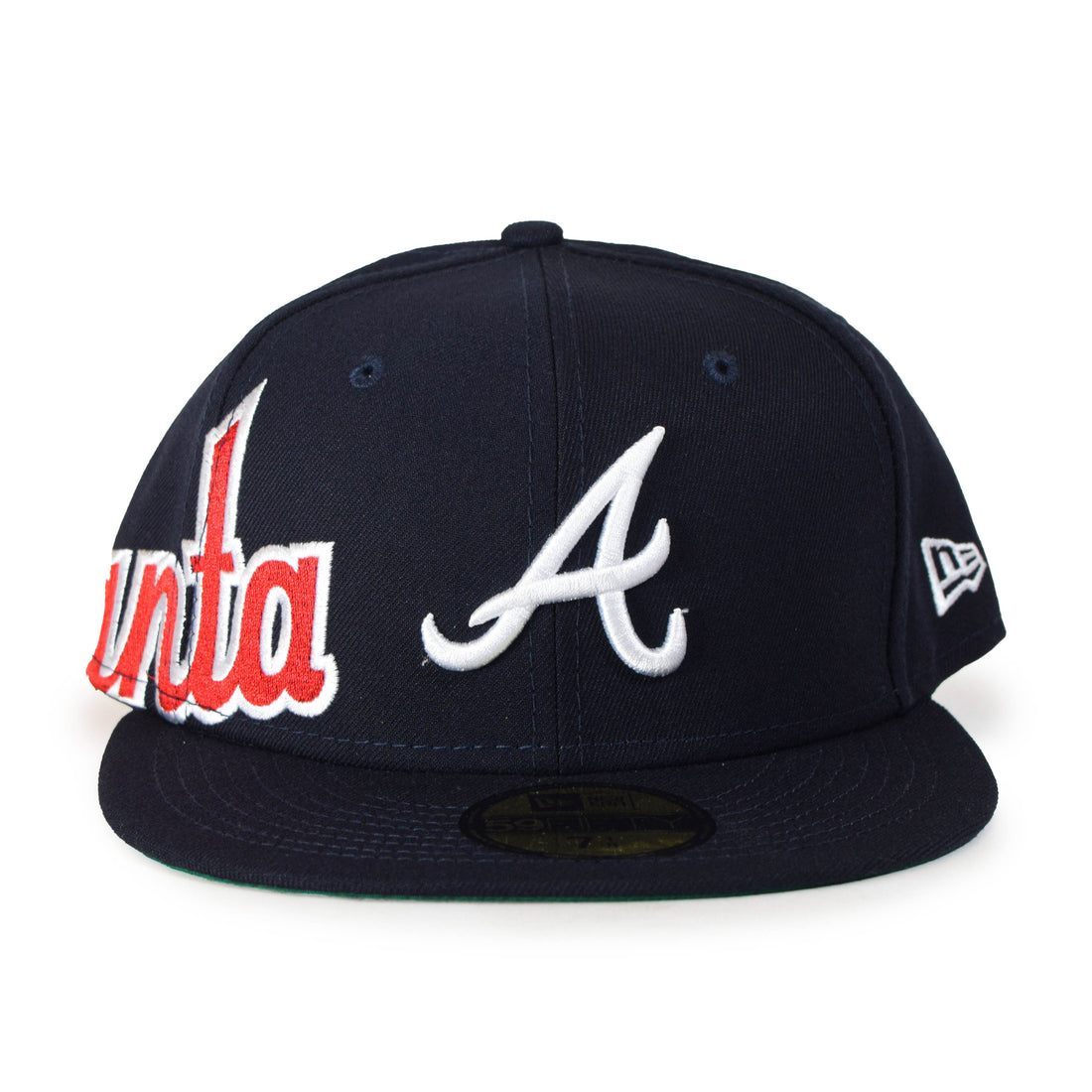 New Era Atlanta Braves "Side Split" 59Fifty Fitted - Navy