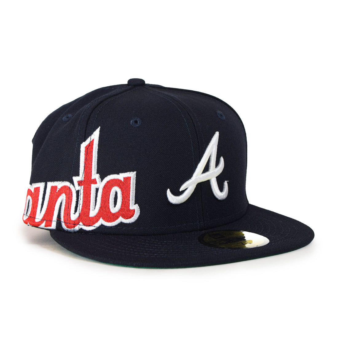 New Era Atlanta Braves "Side Split" 59Fifty Fitted - Navy