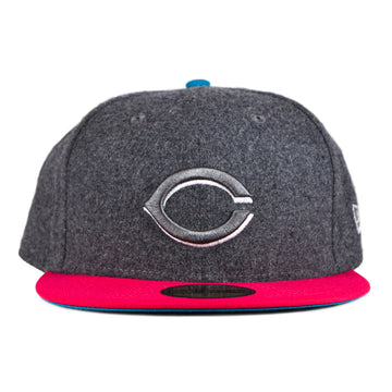 New Era Cincinnati Reds 2Tone 59Fifty Fitted - Wool Grey/Pink