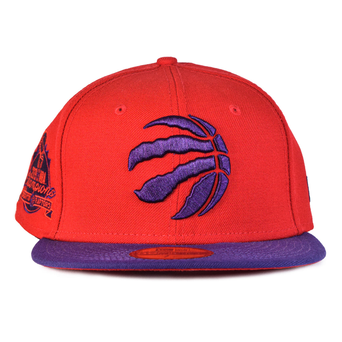 New Era Toronto Raptors 2Tone 59Fifty Fitted - Red/Purple w Patch