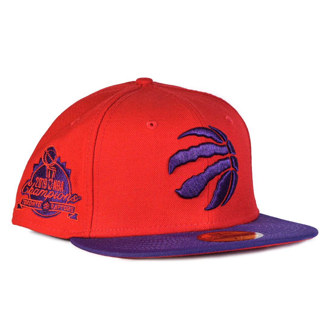 New Era Toronto Raptors 2Tone 59Fifty Fitted - Red/Purple w Patch