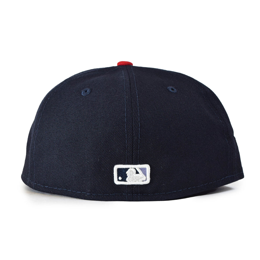 New Era Atlanta Braves "Pop Sweat" 59Fifty Fitted - Navy/Red