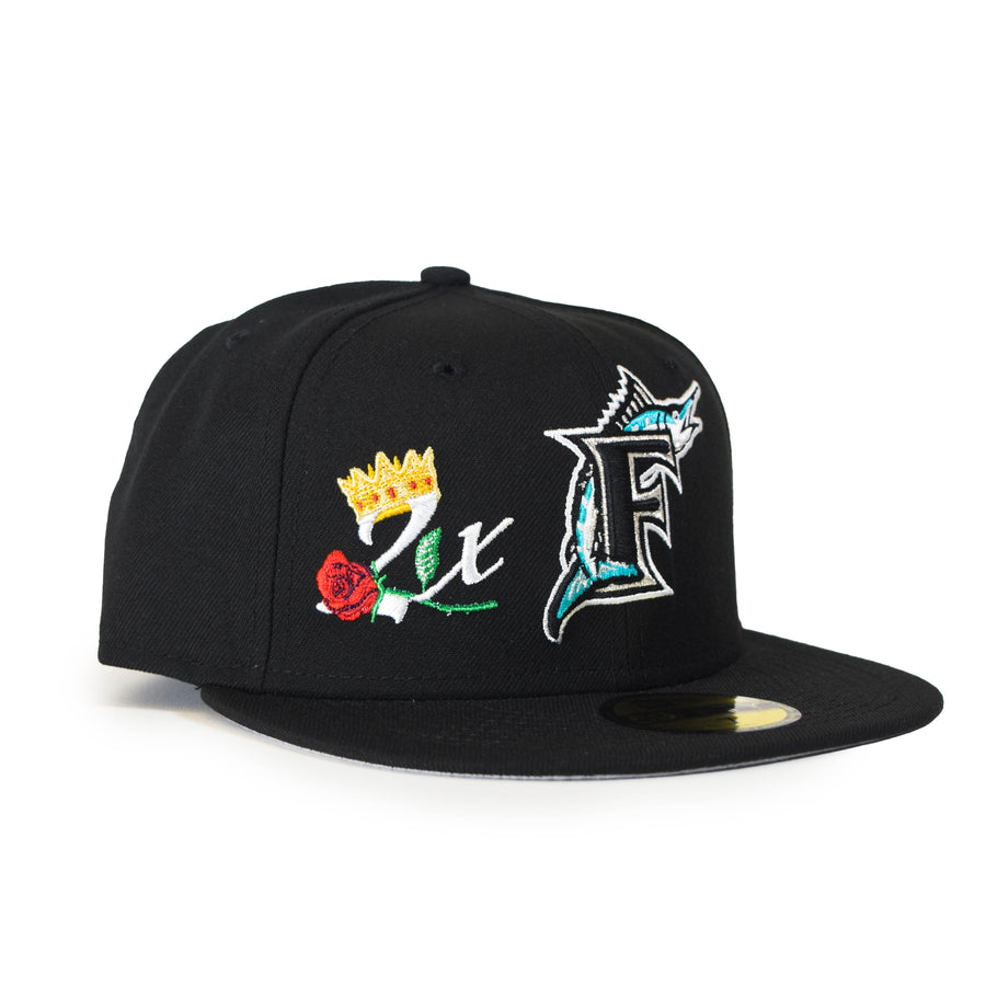 New Era Florida Marlins "Crown Champs" 59Fifty Fitted - Black