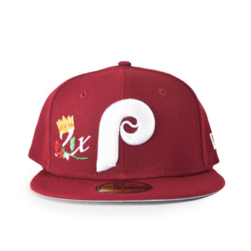 New Era Philadelphia Phillies "Crown Champs" 59Fifty Fitted - Maroon