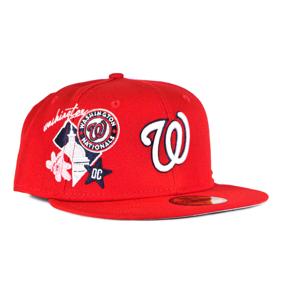 New Era Washington Nationals "State Patch" 59Fifty Fitted - Red