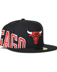 New Era Chicago Bulls "Side Split" 59Fifty Fitted - Black