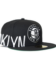 New Era Brooklyn Nets "Side Split" 59Fifty Fitted - Black