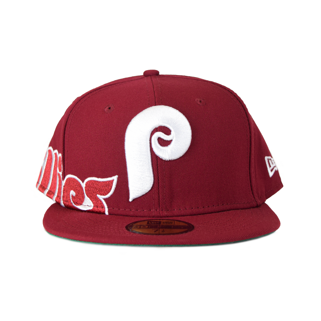 New Era Philadelphia Phillies "Side Split" 59Fifty Fitted - Maroon