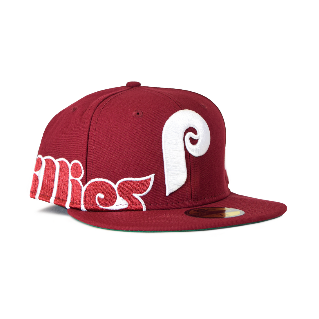 New Era Philadelphia Phillies "Side Split" 59Fifty Fitted - Maroon