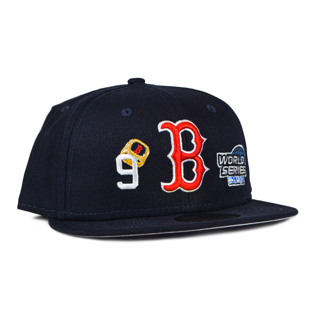 New Era Boston Red Sox "Rings" 59Fifty Fitted - Navy/Red B