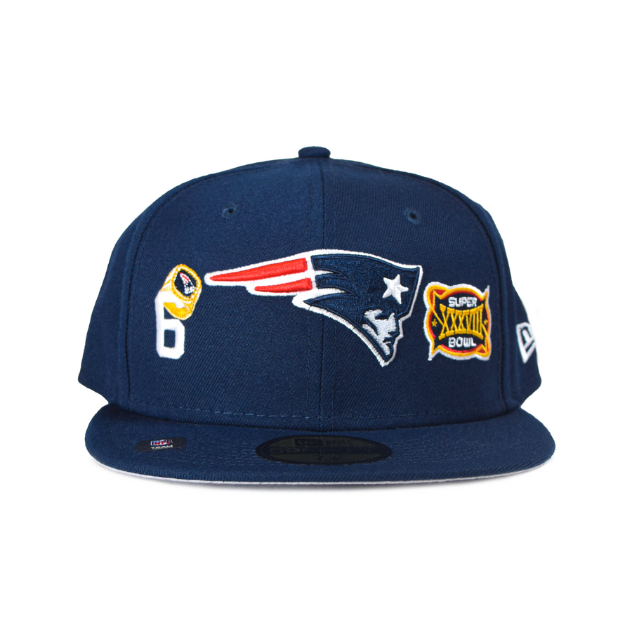 New Era New England Patriots "Rings" 59Fifty Fitted - Navy