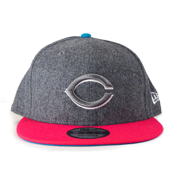 New Era Cincinnati Reds 9Fifty Snapback - Wool Grey/Pink