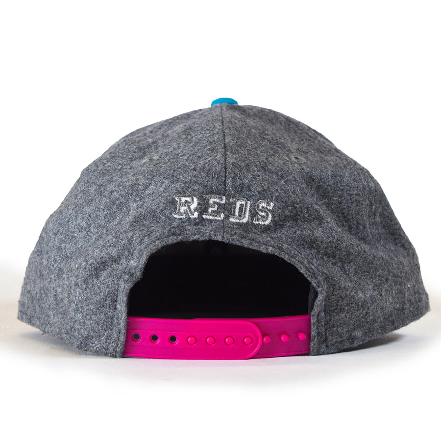 New Era Cincinnati Reds 9Fifty Snapback - Wool Grey/Pink