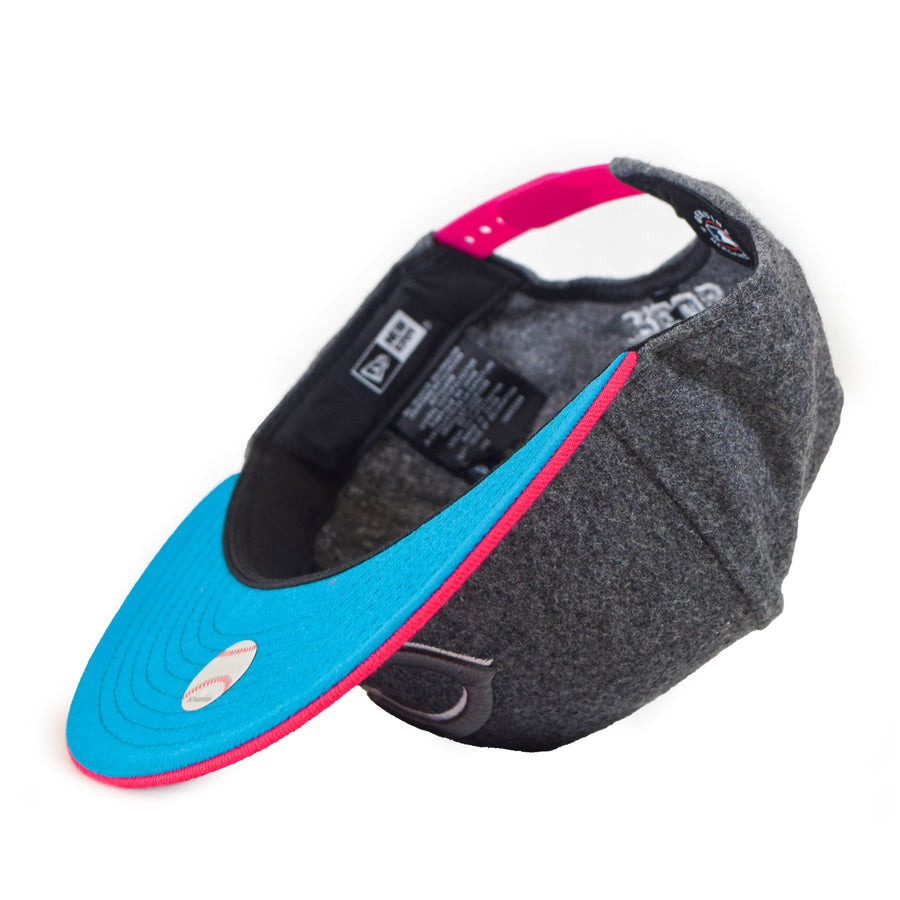 New Era Cincinnati Reds 9Fifty Snapback - Wool Grey/Pink