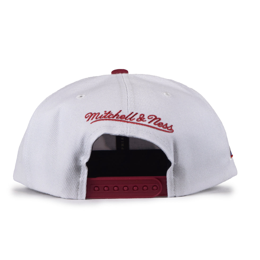 Mitchell & Ness Miami Heat 2Tone Snapback - White/Red "50 Patch"