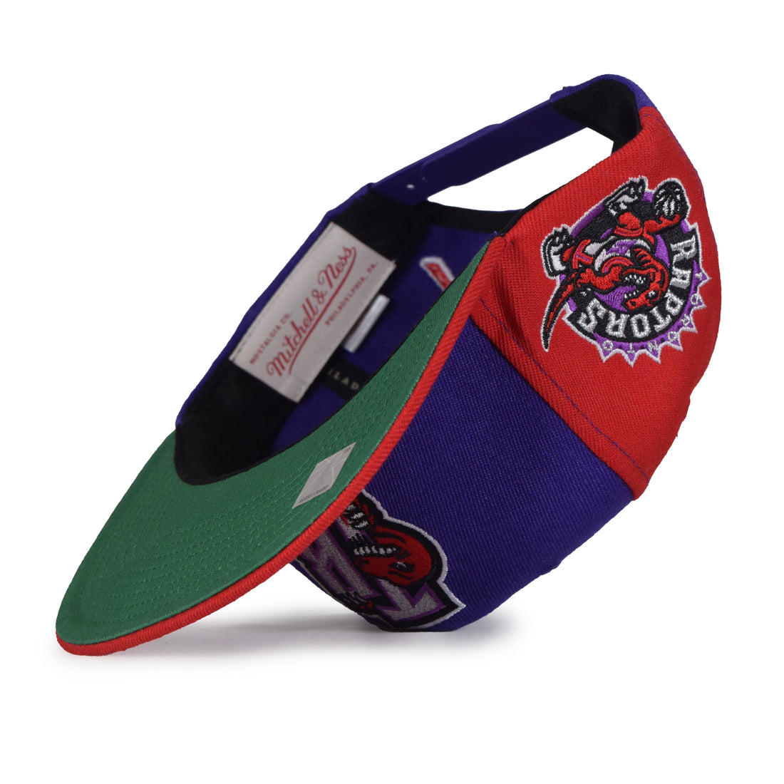 Mitchell & Ness "TR" Toronto Raptors  Snapback - Red/Purple One Panel