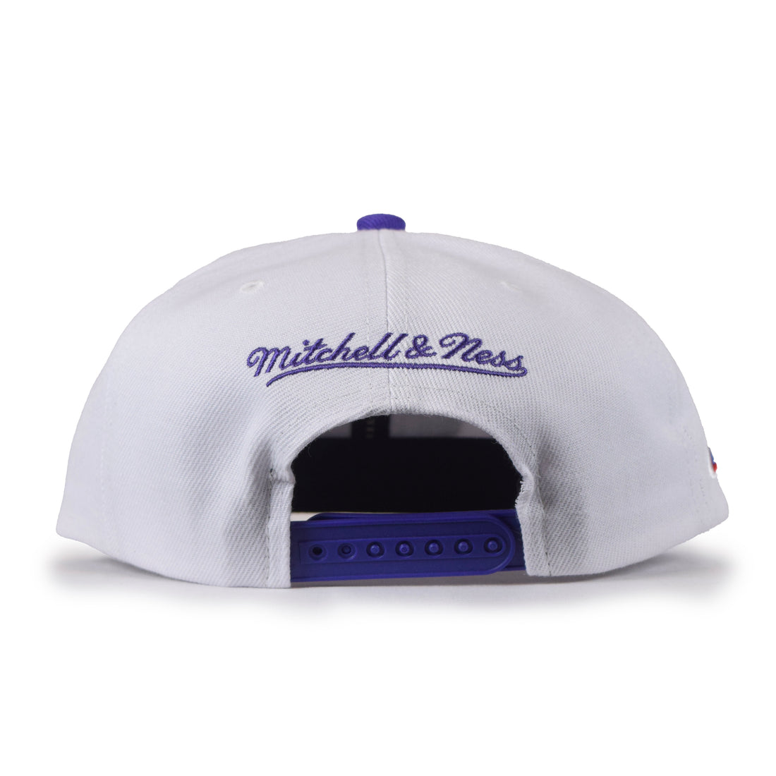 Mitchell & Ness Toronto Raptors 2Tone Snapback - White/Purple "50 Patch"