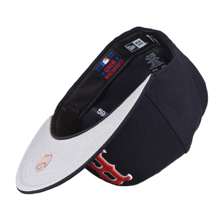 New Era Boston Red Sox 59Fifty Fitted - Navy/Red B