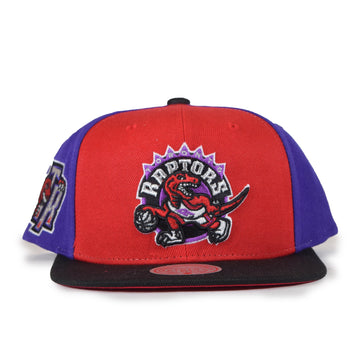Mitchell & Ness Toronto Raptors Snapback - Red/Black/Purple Two Panel