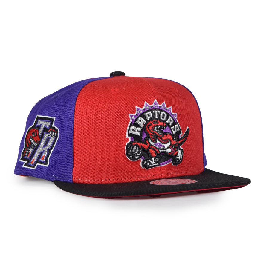 Mitchell & Ness Toronto Raptors Snapback - Red/Black/Purple Two Panel