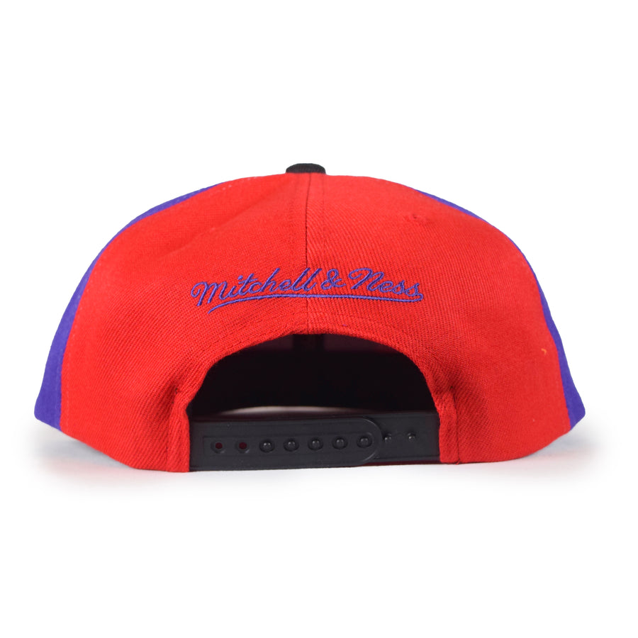 Mitchell & Ness Toronto Raptors Snapback - Red/Black/Purple Two Panel