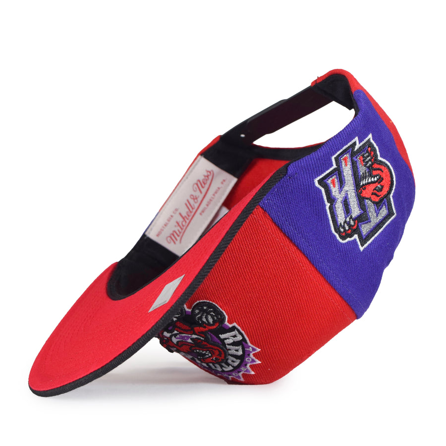 Mitchell & Ness Toronto Raptors Snapback - Red/Black/Purple Two Panel