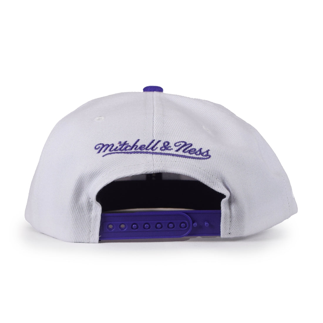 Mitchell & Ness Milwaukee Bucks 2Tone Snapback - White/Purple "50 Patch"