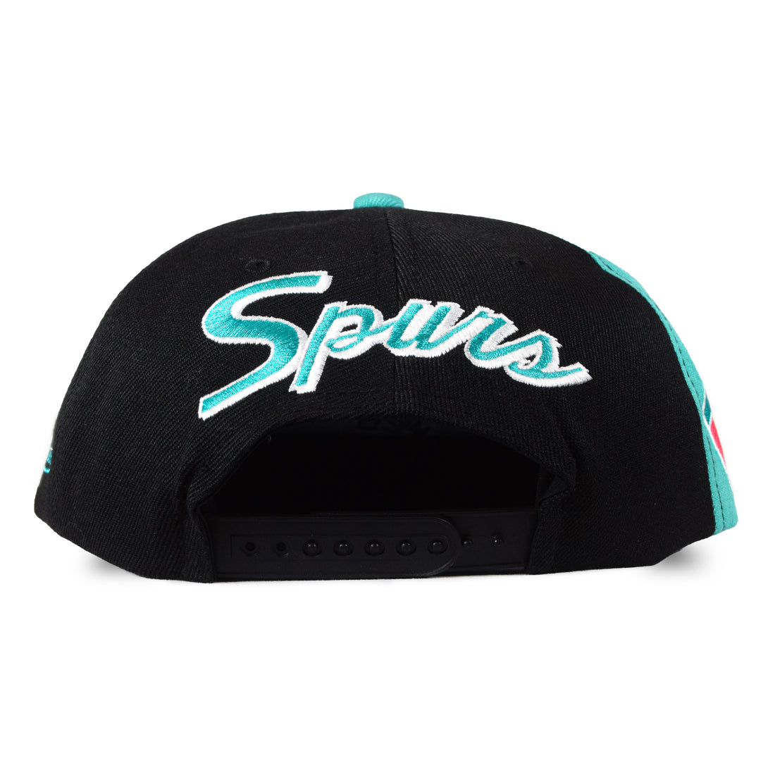 Mitchell & Ness "SA" San Antonio Spurs Snapback - Black/Teal One Panel