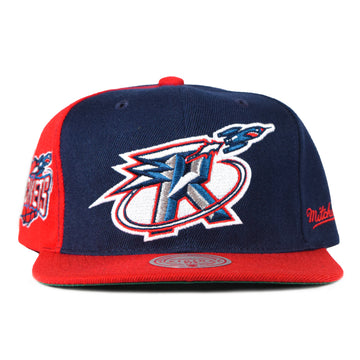 Mitchell & Ness Retro Houston Rockets Snapback - Navy/Red One Panel