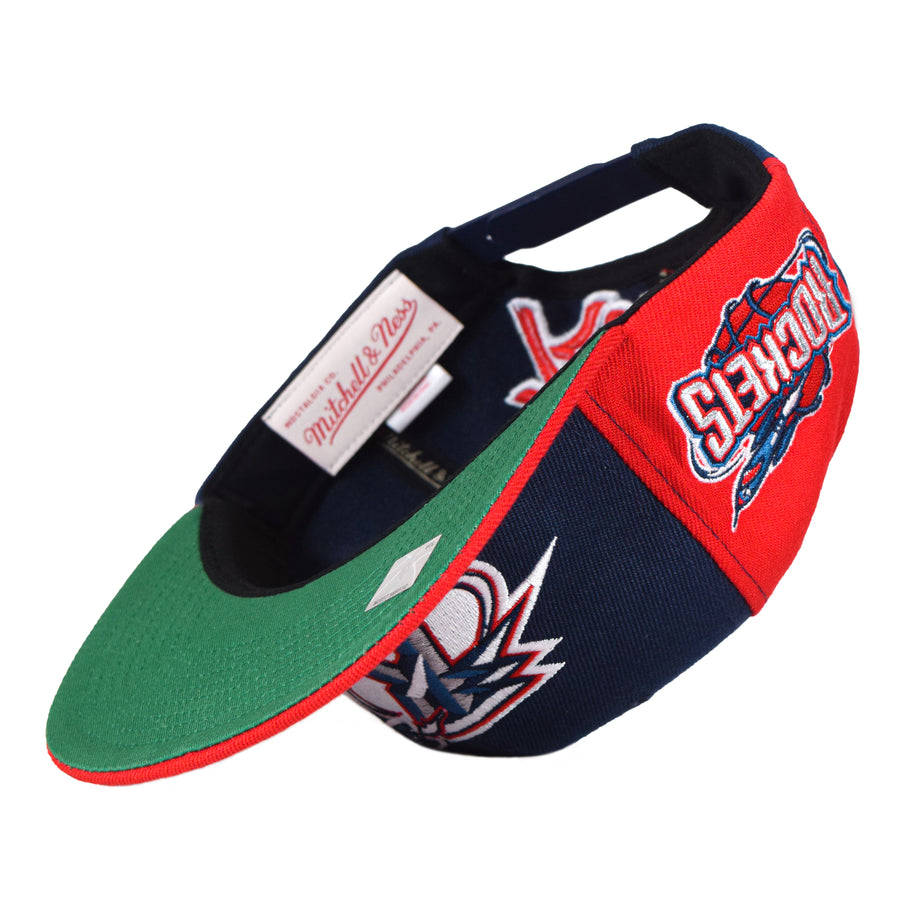 Mitchell & Ness Retro Houston Rockets Snapback - Navy/Red One Panel