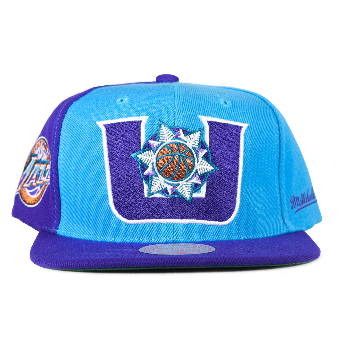 Mitchell & Ness "U" Utah Jazz Snapback - Blue/Purple One Panel