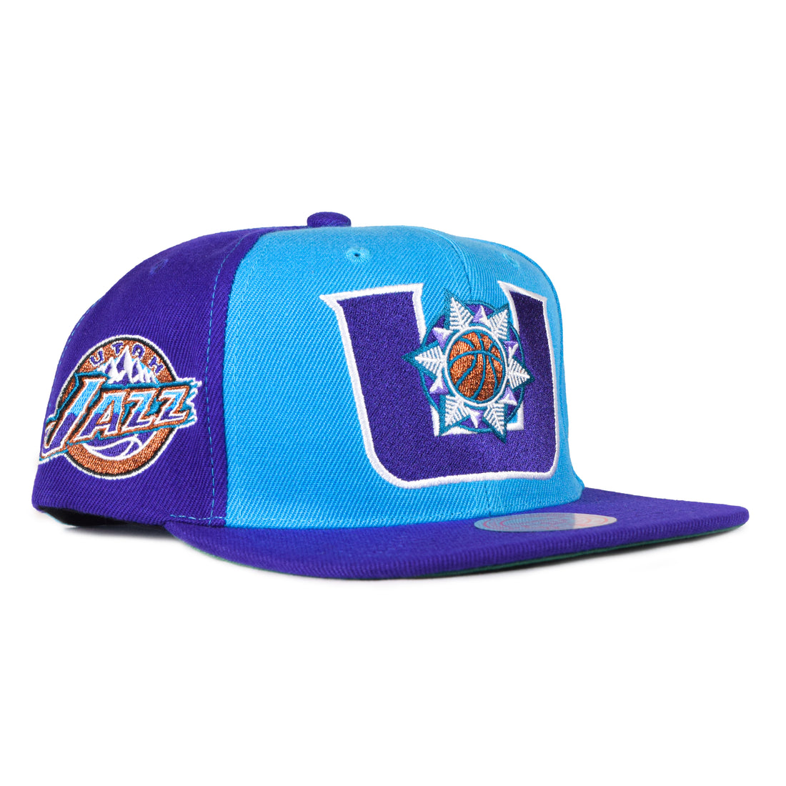 Mitchell & Ness "U" Utah Jazz Snapback - Blue/Purple One Panel