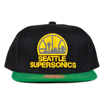 Mitchell & Ness Seattle SuperSonics Snapback - Black/Green