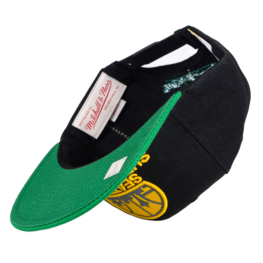 Mitchell & Ness Seattle SuperSonics Snapback - Black/Green