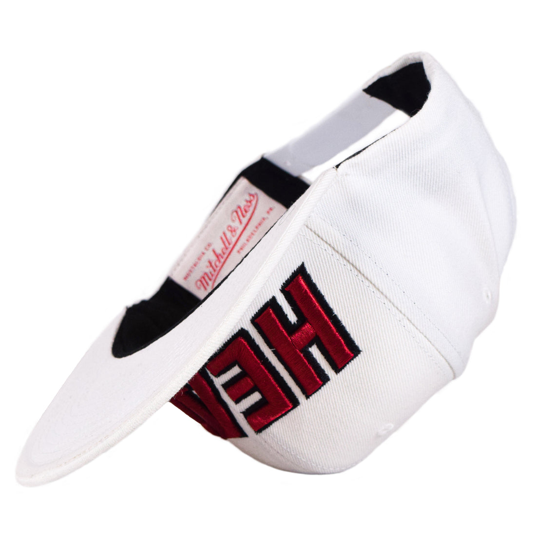 Mitchell & Ness Miami Heat Snapback - White/Red