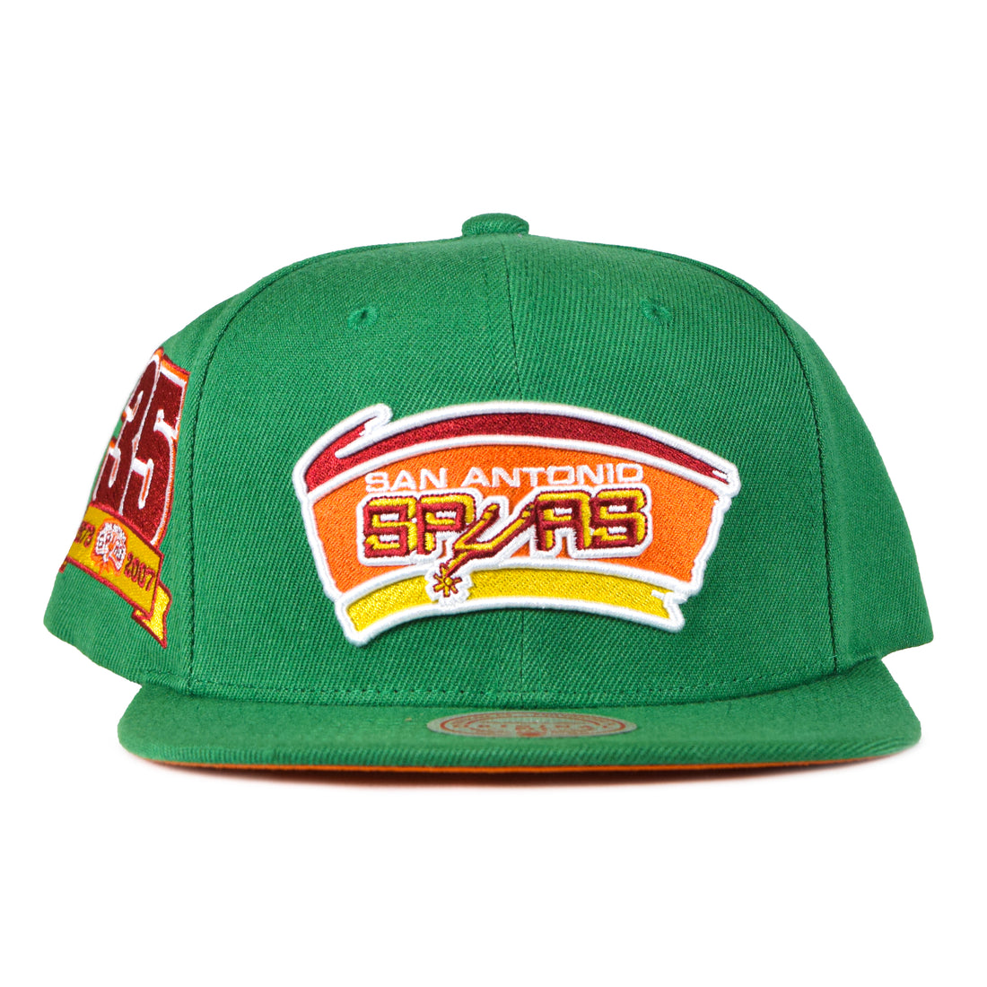 Mitchell & Ness "SA" San Antonio Spurs Snapback - Green/35 Year Patch