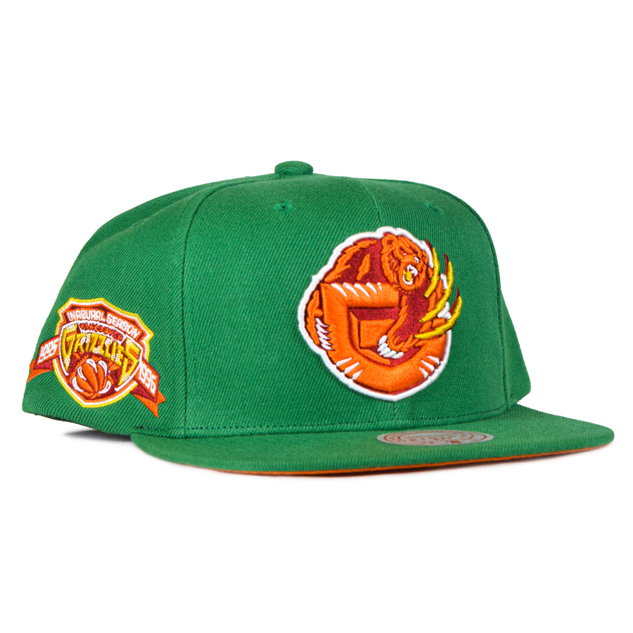 Mitchell & Ness Vancouver Grizzlies Snapback - Green/Inaugural Season Patch