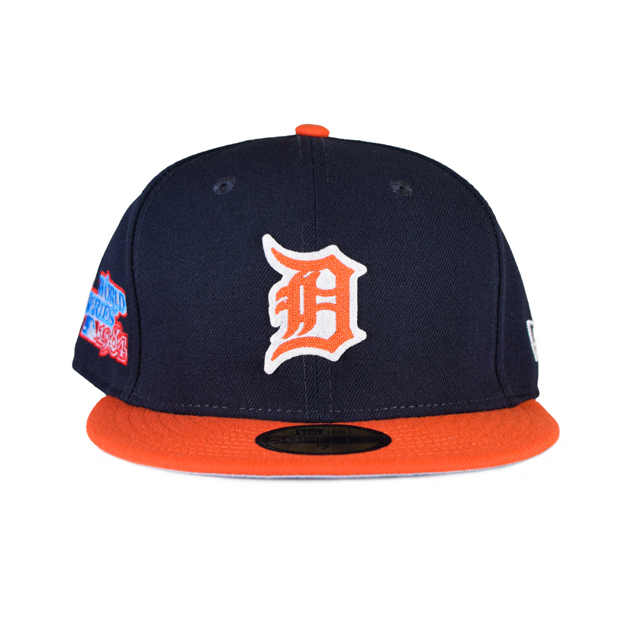 New Era Detroit Tigers 5950 Letterman - Navy/Orange