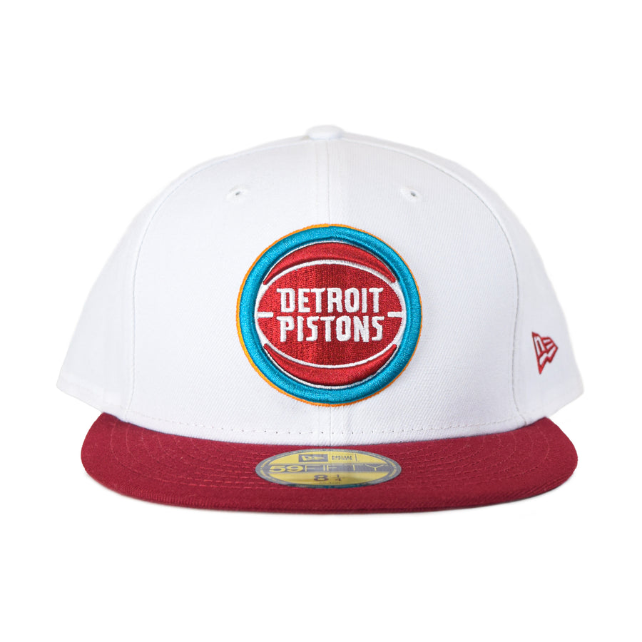 New Era Detroit Pistons 2Tone 59Fifty Fitted - White/Maroon