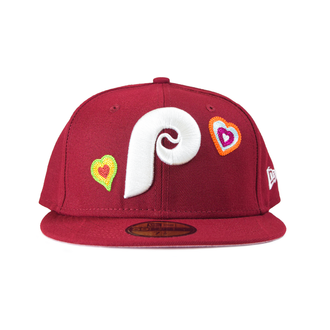 New Era Philadelphia Phillies “Hearts” 59Fifty Fitted - Maroon