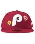 New Era Philadelphia Phillies “Hearts” 59Fifty Fitted - Maroon